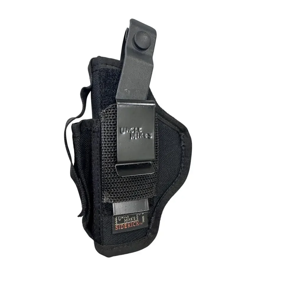 Uncle Mikes Sidekick Nylon Belt Clip Holster Size 1 Black Ambidextrous Utility